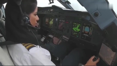 女飞行员驾驶空客A380大飞机，从阿布扎比机场起飞！-3652 