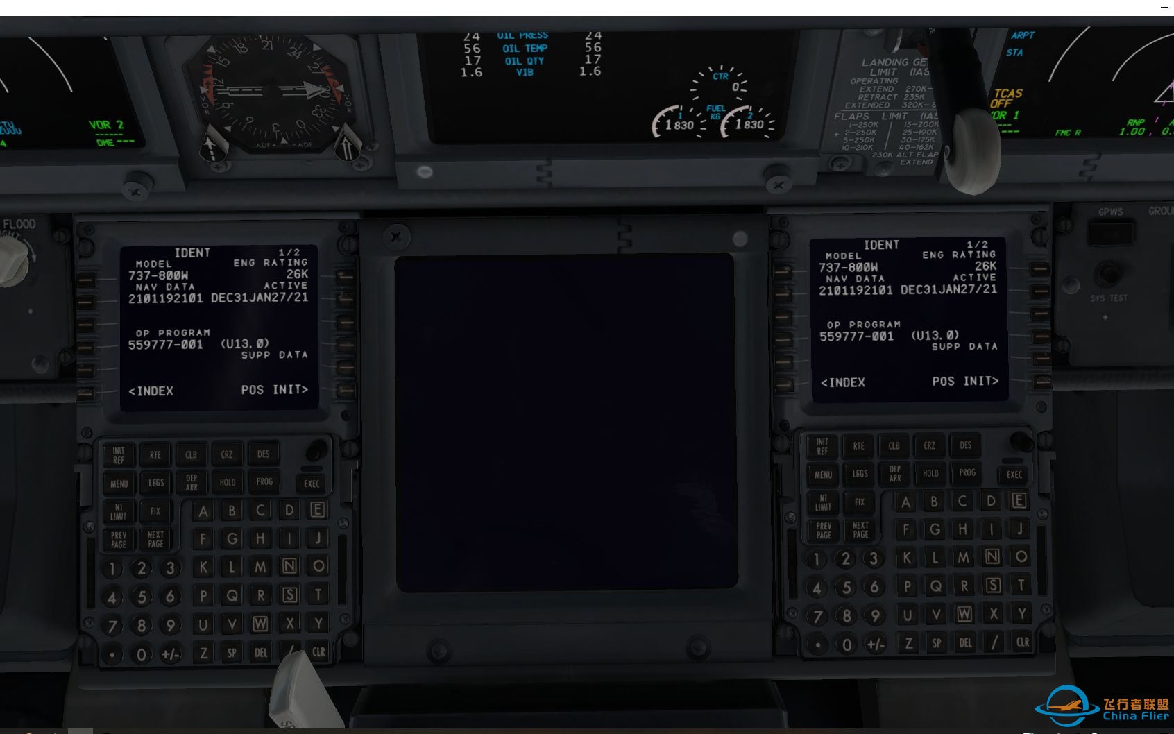 波音737-800的CDU你会使用吗？想知道如何使用请看本期的B738飞行控制电脑FMC信息录入、航路查询、进离场查询与选择-4153 