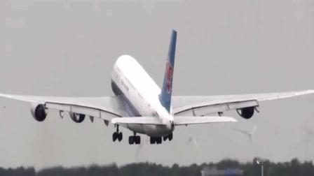 “空客A380与波音B747”并排与先后起飞的过程! 真难得一见的场景-8055 