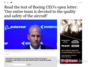 波音（Boeing）CEO就737 Max坠毁的公开信（open letter ...-1253 