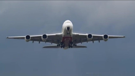 空客A380起飞过程, 近距离观看-5607 