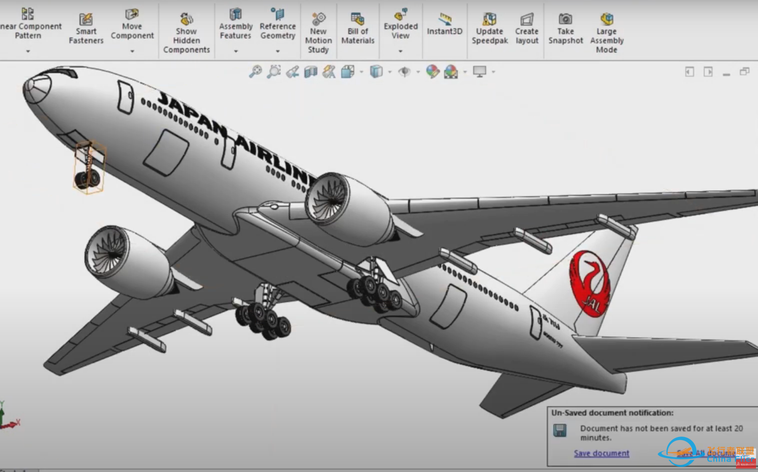 SolidWorks建模最新波音777带蓝图【持续更新】-86 