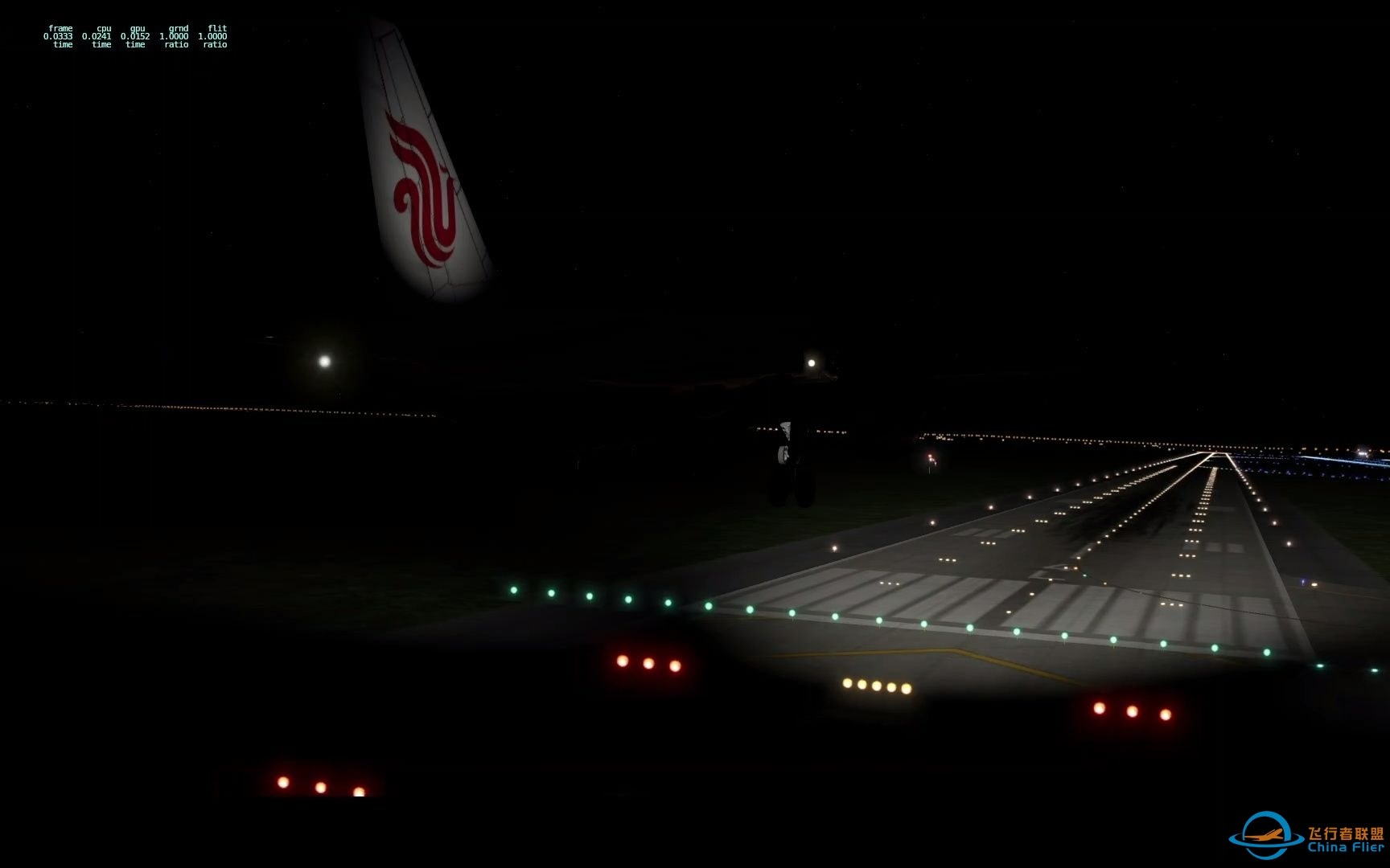 X-Plane11机外视角绝美落地武汉天河机场-6750 