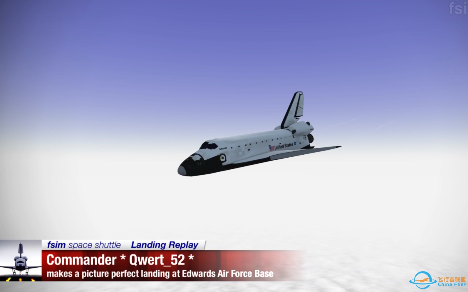 【Fsim Space Shuttle】飞行模拟：降落KEDW跑道22-1523 