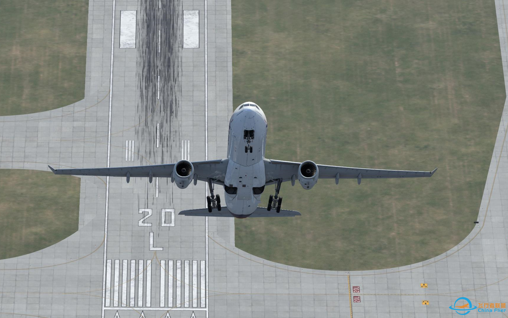 【X-Plane12】A330全跑道无襟翼垂直起飞-3455 