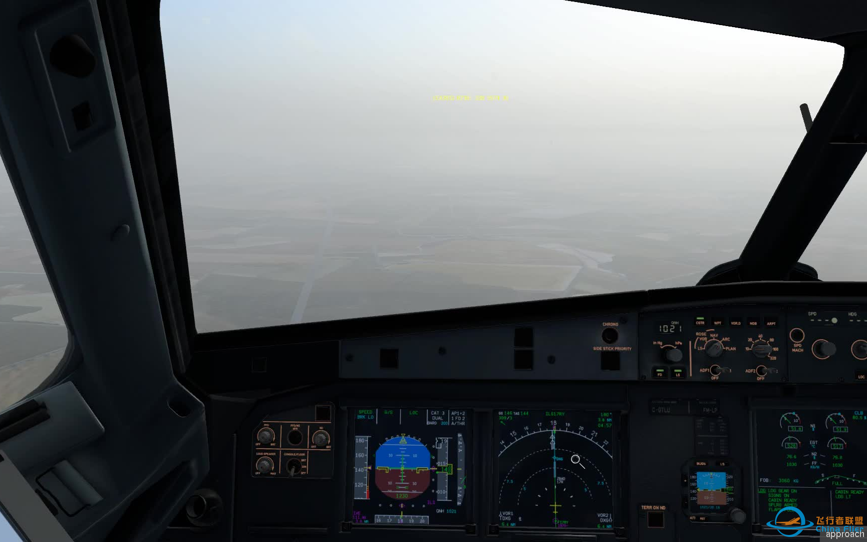 x-plane12 低能见度进近北京大兴机场ZBAD-9301 