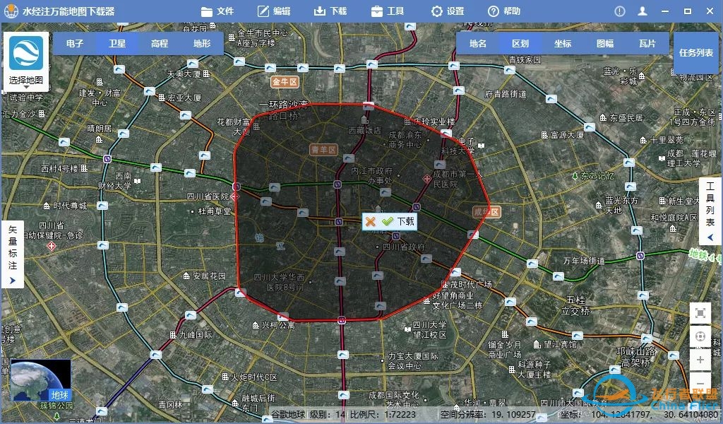 如何下载矢量电子地图(OpenStreetMap)-2105 