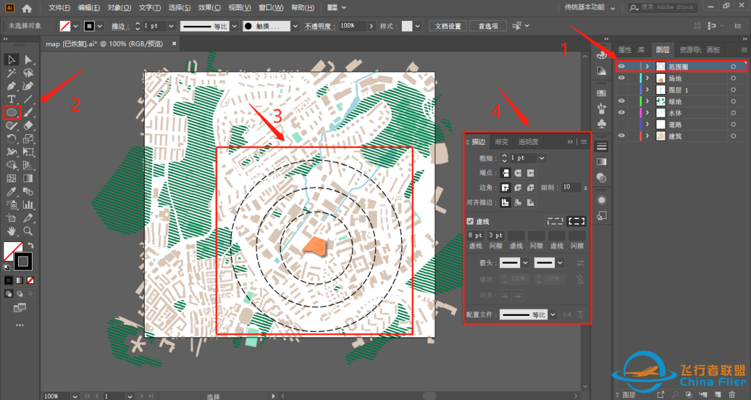 OpenStreetMap+Ai分析图教程-7368 