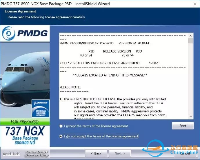 PMDG B737-600/700/800/900 NGX v1.20.8414+1.20.8443一键升级包-6255 