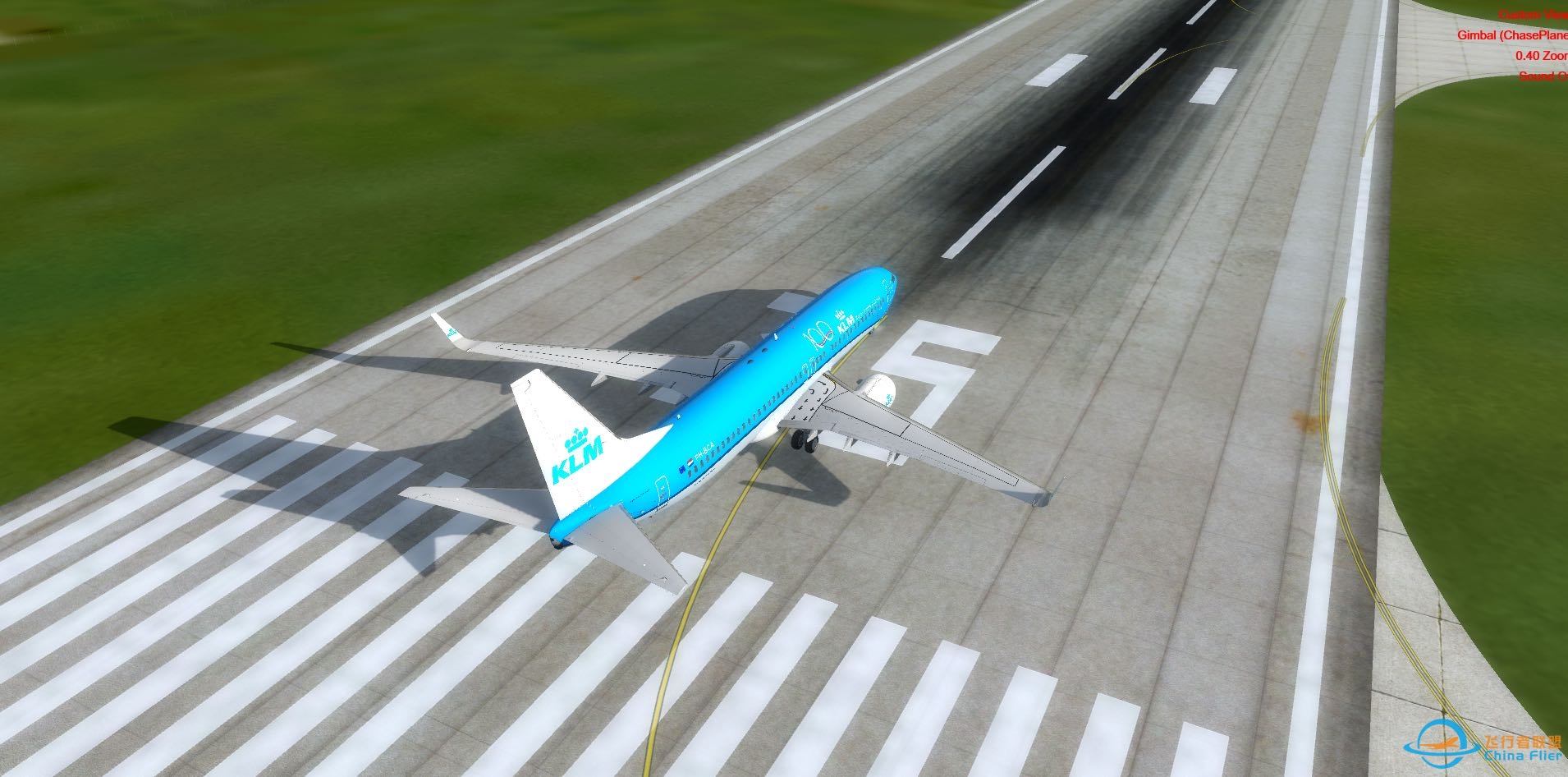 P3Dv4美图 荷航737起飞 不惨白 不灰蒙蒙-8911 