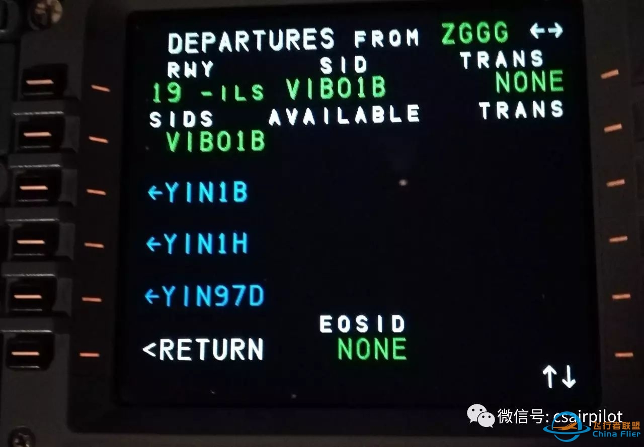 广州白云机场离场程序在MCDU中的“陷阱”-7475 