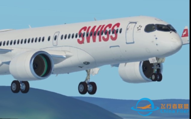 【Infinite Flight】瑞士航空A220本场训练模拟（降落环节）-4426 