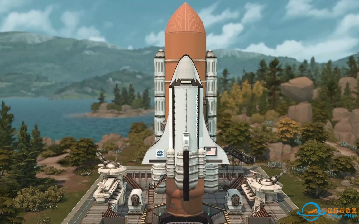 THE SIMS 4速建||搬运 Sims 4 SPACE SHUTTLE   【No CC 】 by Kate Emerald-1559 