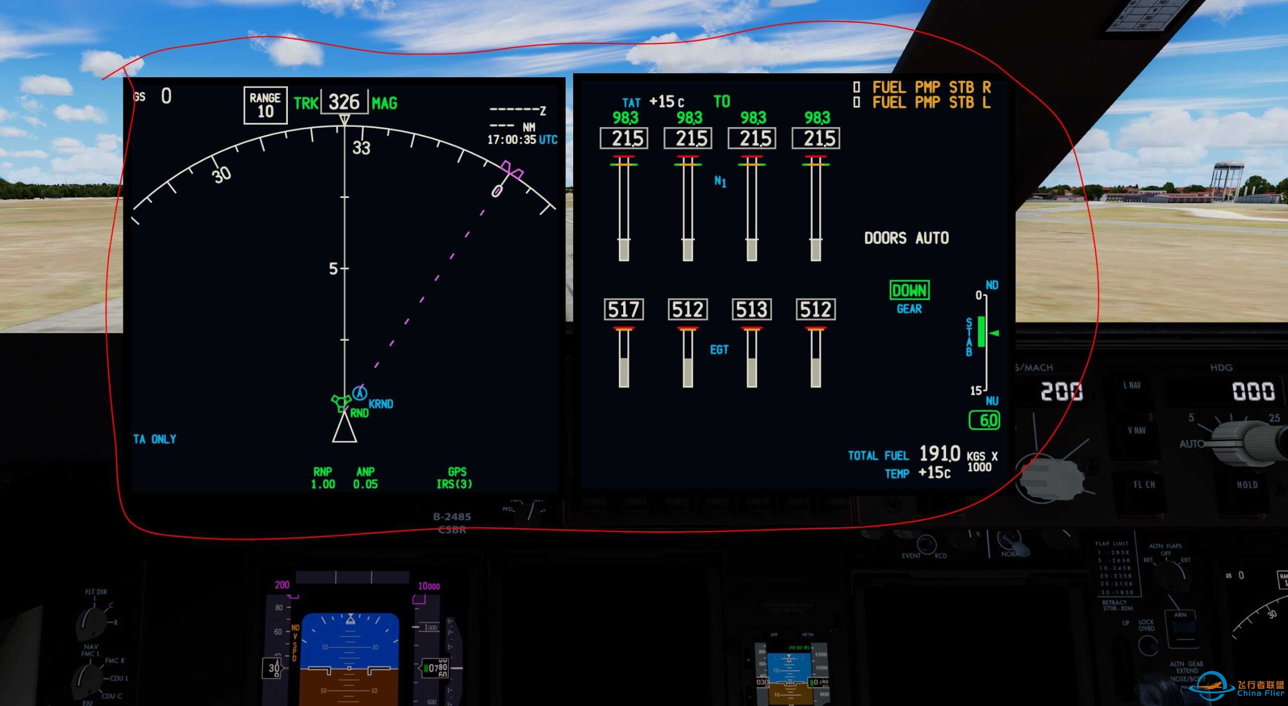 PMDG748的PFD和ND如何可以拖曳到其他显示屏-7379 