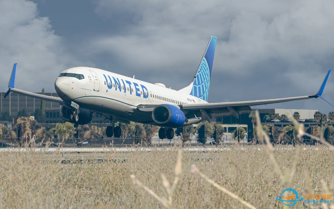 最高画质，中字解说 | X-Plane 11 zibo 737-800飞往洛杉矶-3183 