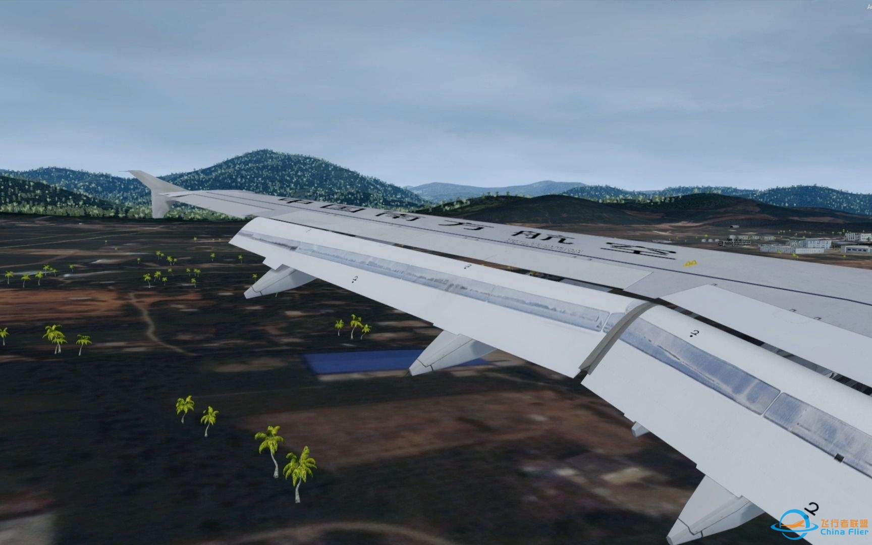 Prepar3D V4 FSL A320 单发落地三亚-7818 