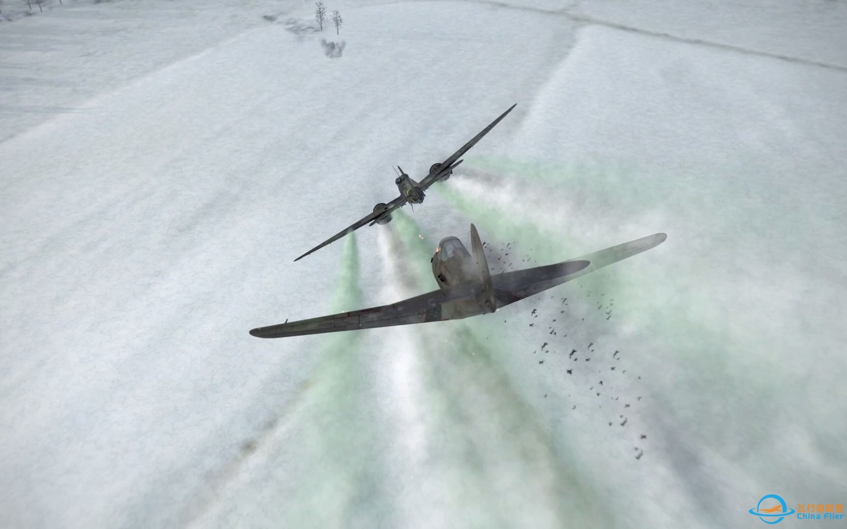 飞机坠毁和爆炸V160 - IL-2 Sturmovik Flight-2589 