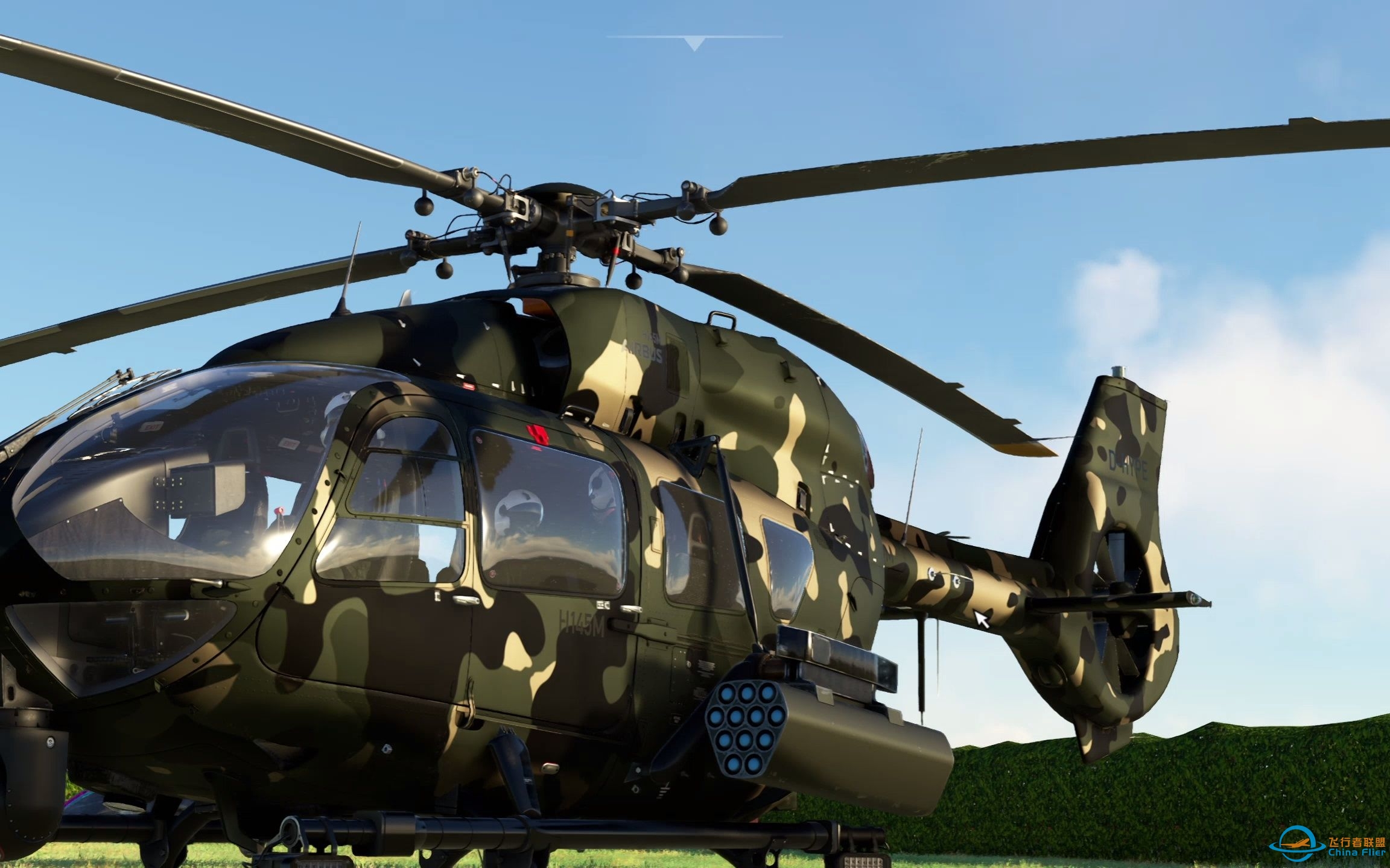 【微软飞行模拟2020】在游戏里唯一一款可以发射武器的飞机！空客H145军用直升机-2319 