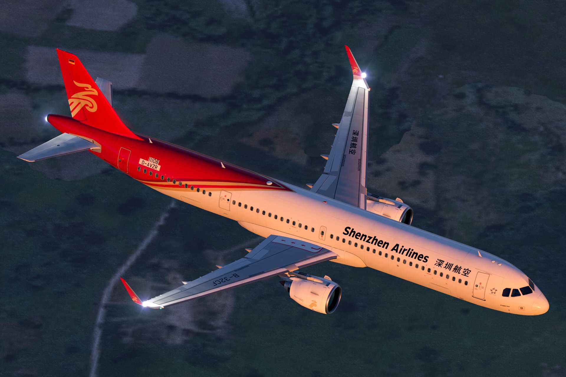 深圳航空首架A321Neo-2734 