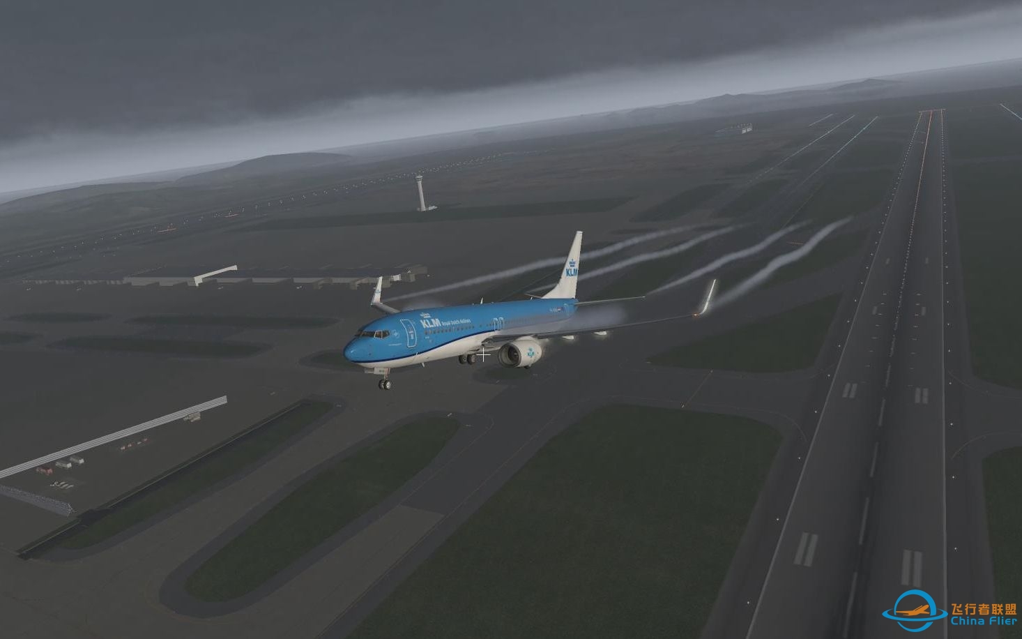 X-Plane11 zibo737起飞-7059 