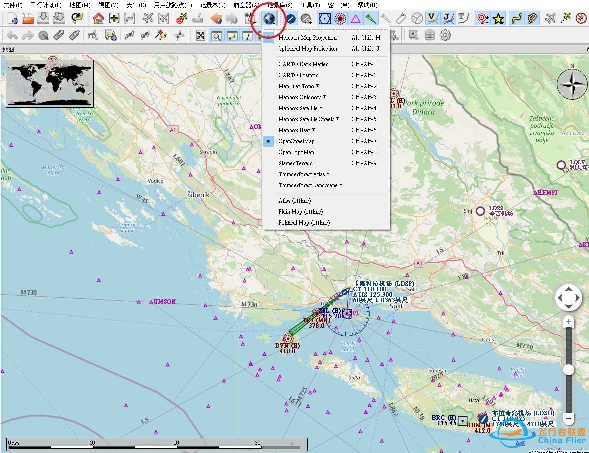 飞行规划软件LittleNavmap不能显示地图了-7742 