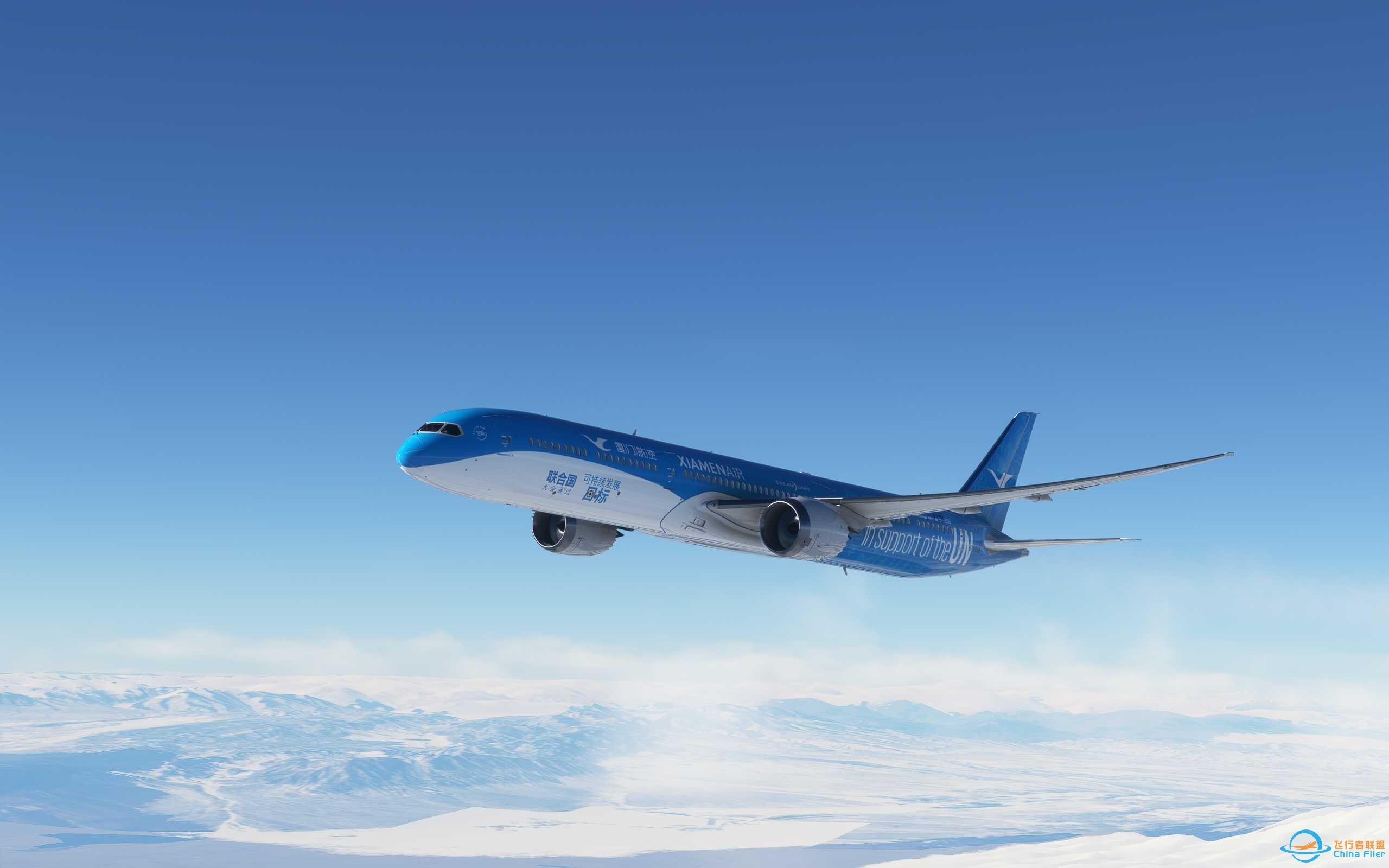 厦门航空787联合国彩绘-6760 