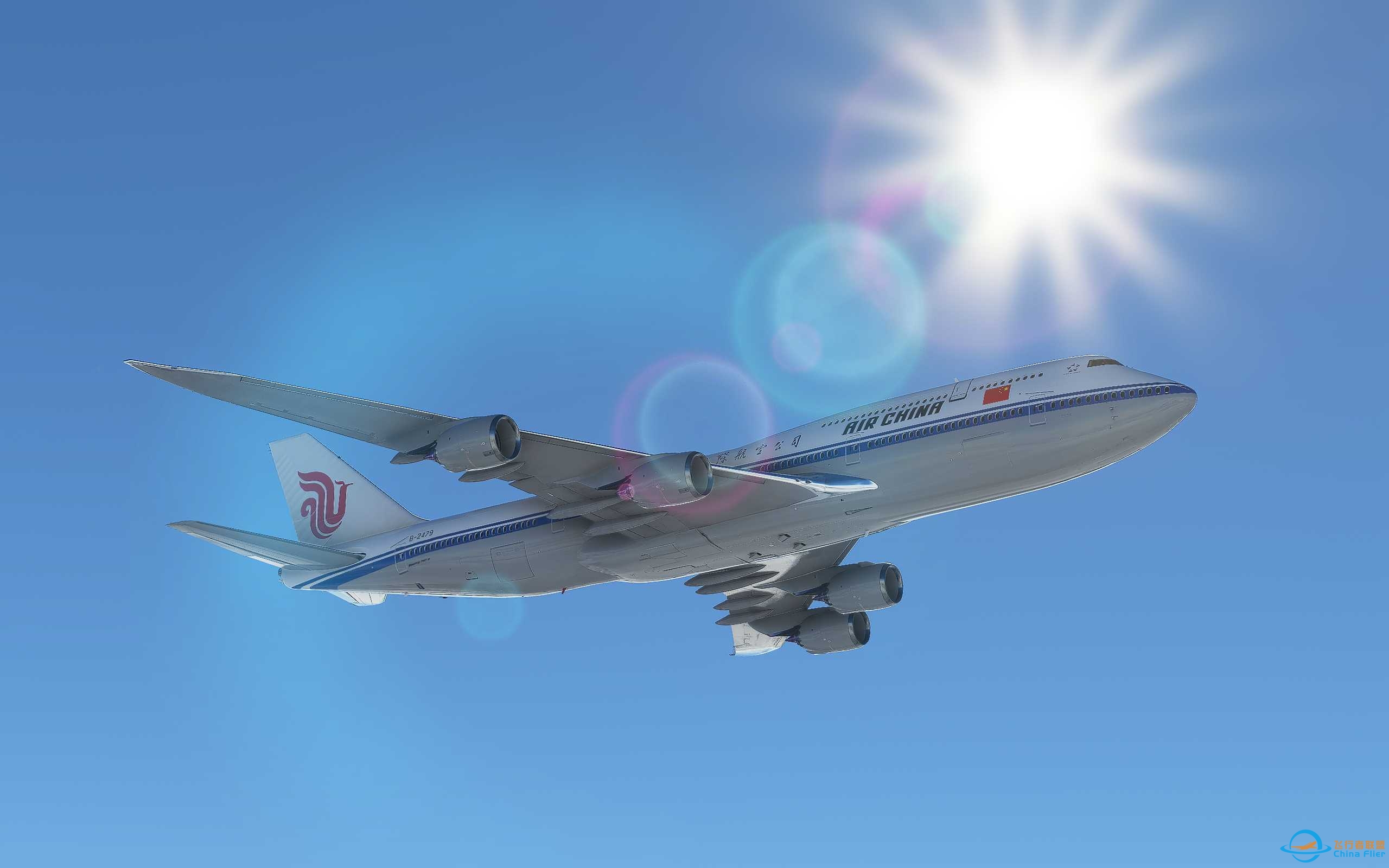 空中女皇国航747-7686 