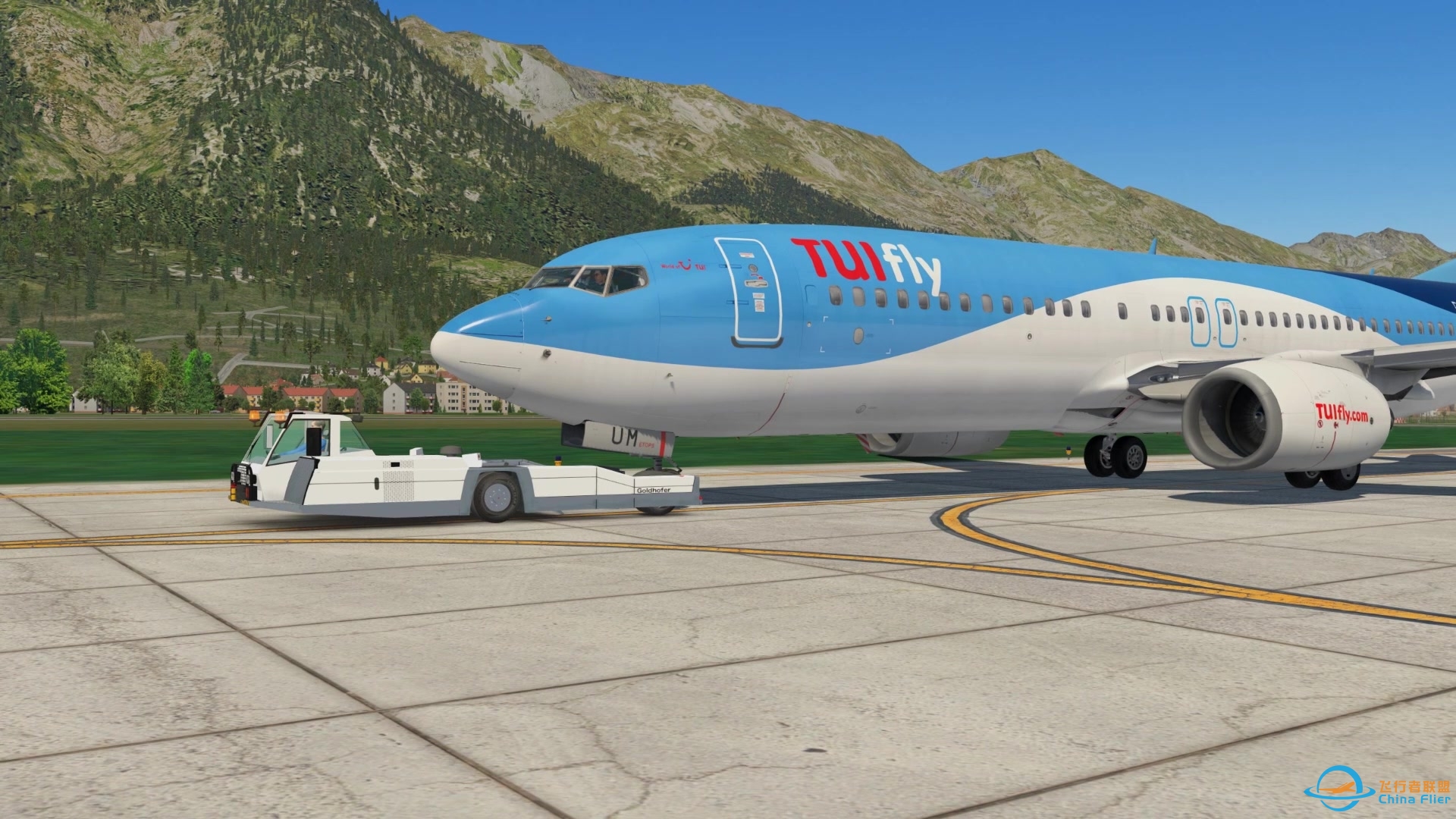 [X-plane11]zibo737 因斯布鲁克风光LOWI-7065 