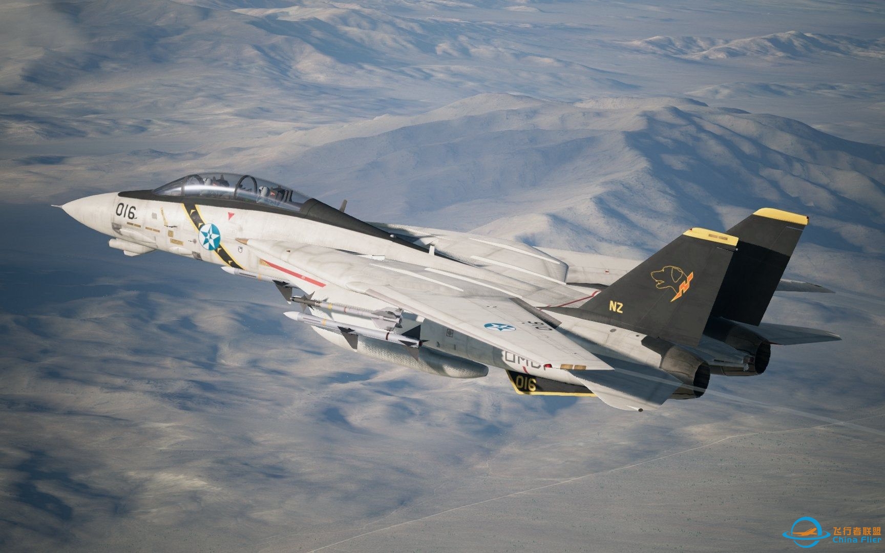 (中文)《皇牌空战5》难度挑战：F-14A大战8492(无伤最高难度、S评价、敌人全灭)-7406 