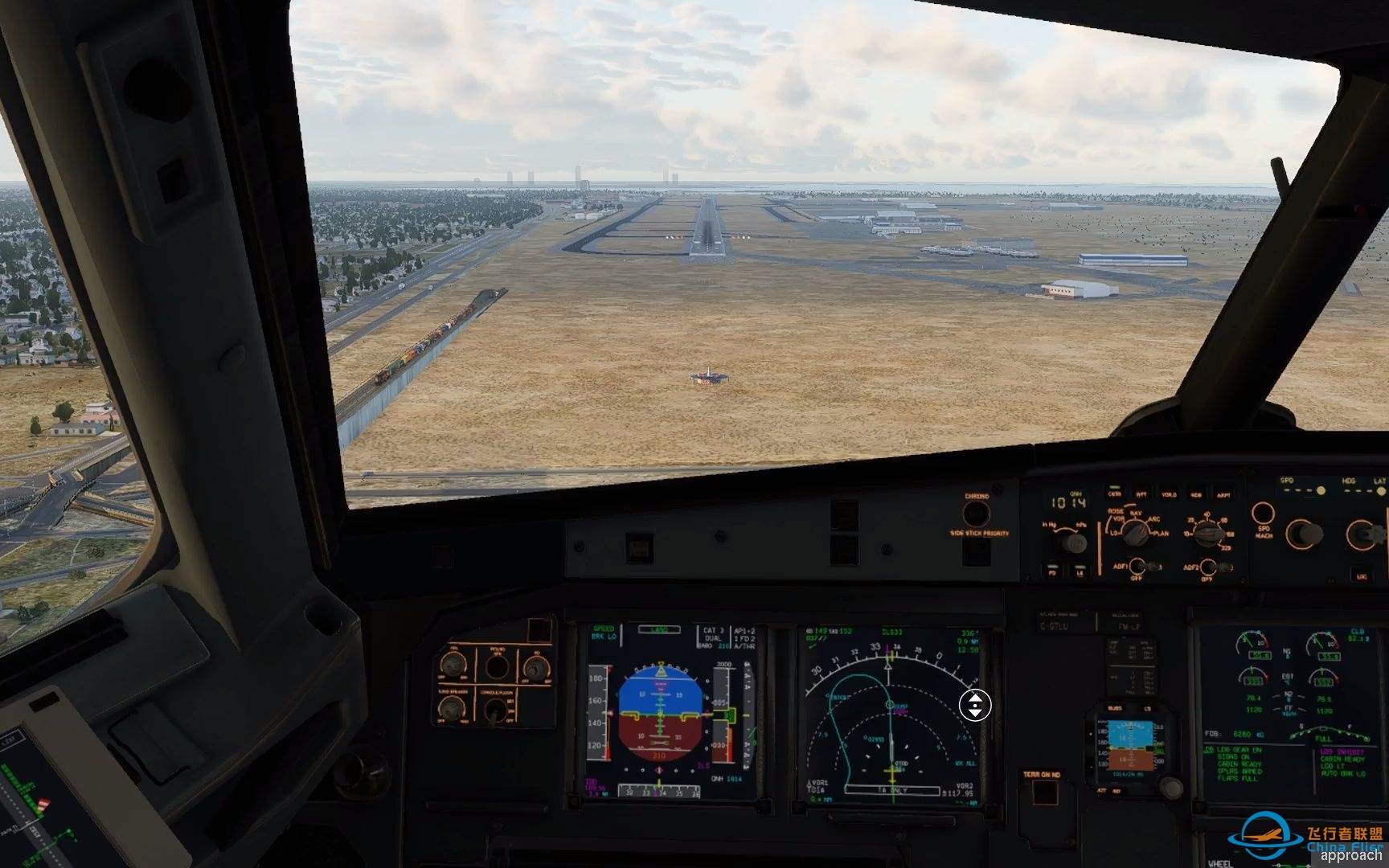 x-plane12 日常a321XLR落地卡塔尔多哈机场（OTBD）-3529 