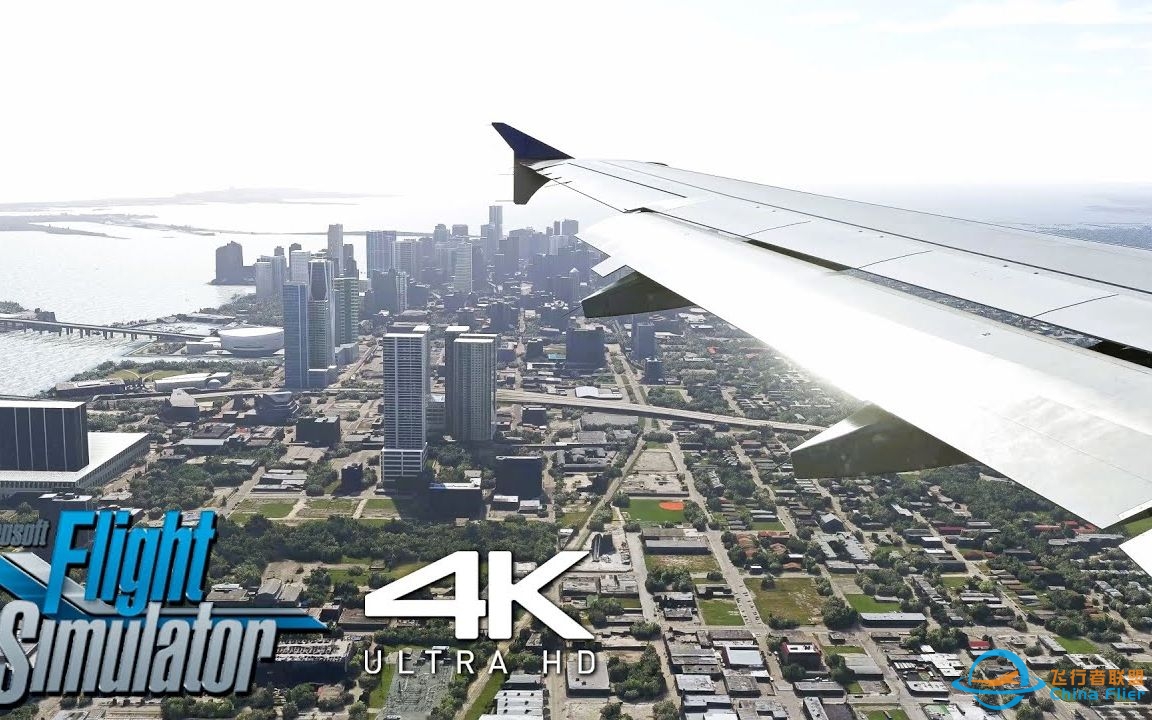 【4K】模拟飞行2020-A320降落迈阿密机场丨超高真实画质-7326 