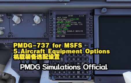 PMDG 737 for 模拟飞行 005 Aircraft Equipment Options Overview-1776 