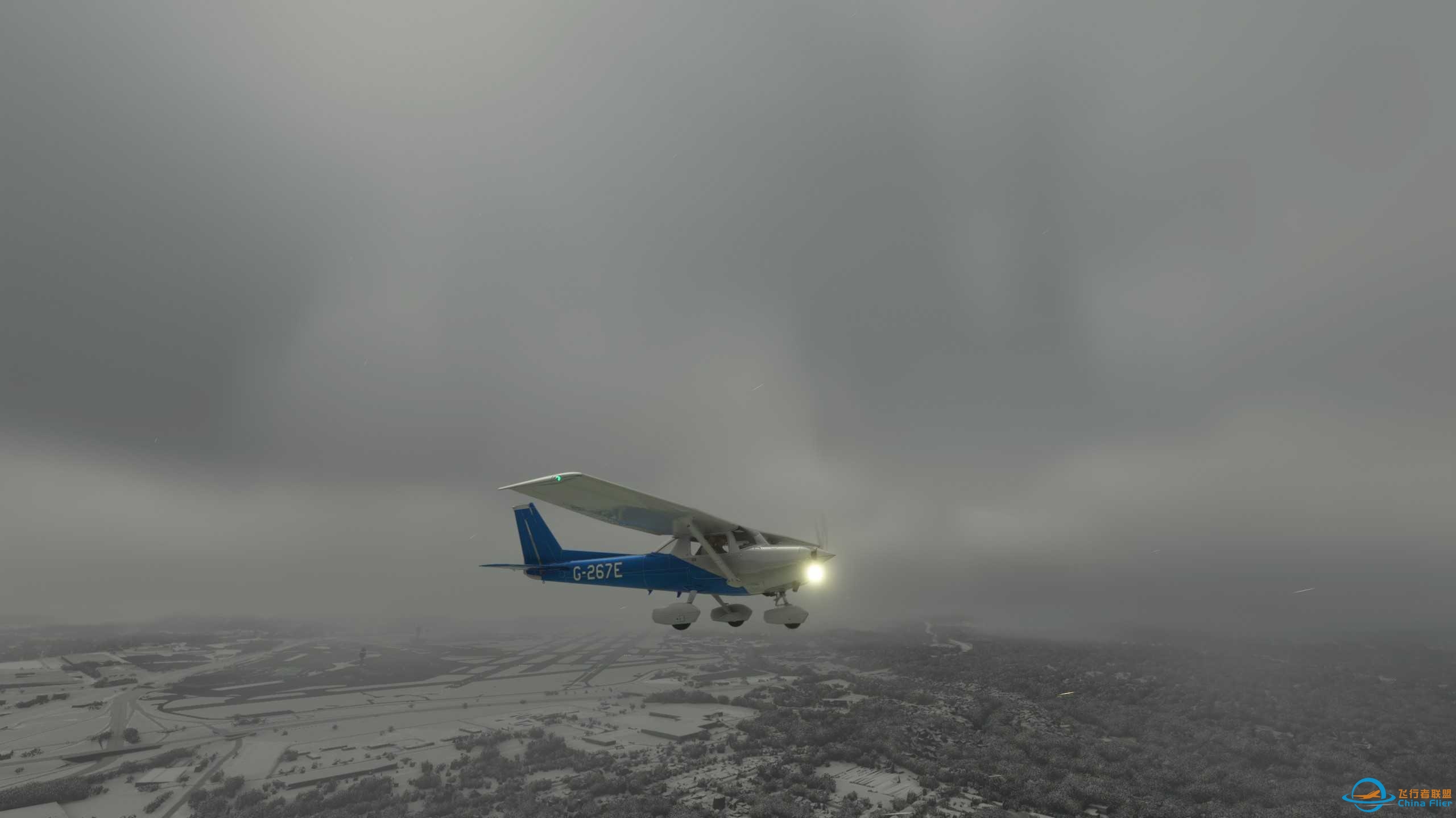 雨雪天气飞机结冰，MSFS2020场景真实度确实可以-2015 