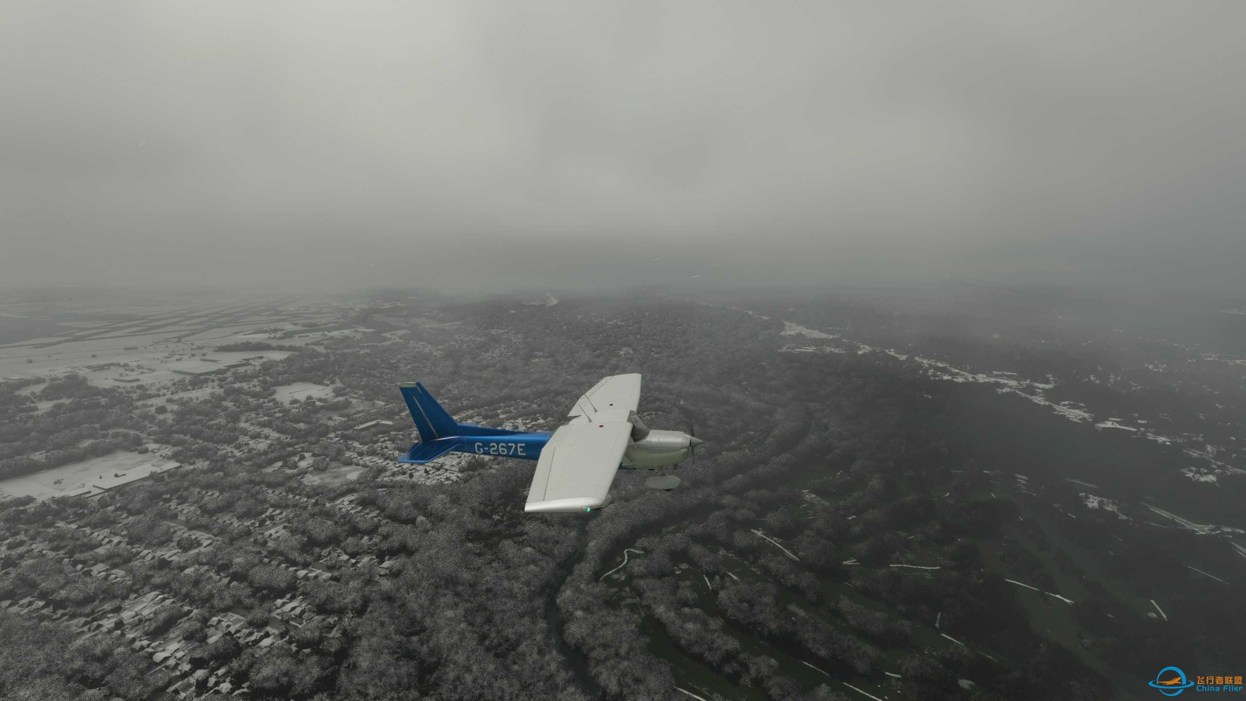 雨雪天气飞机结冰，MSFS2020场景真实度确实可以-2381 