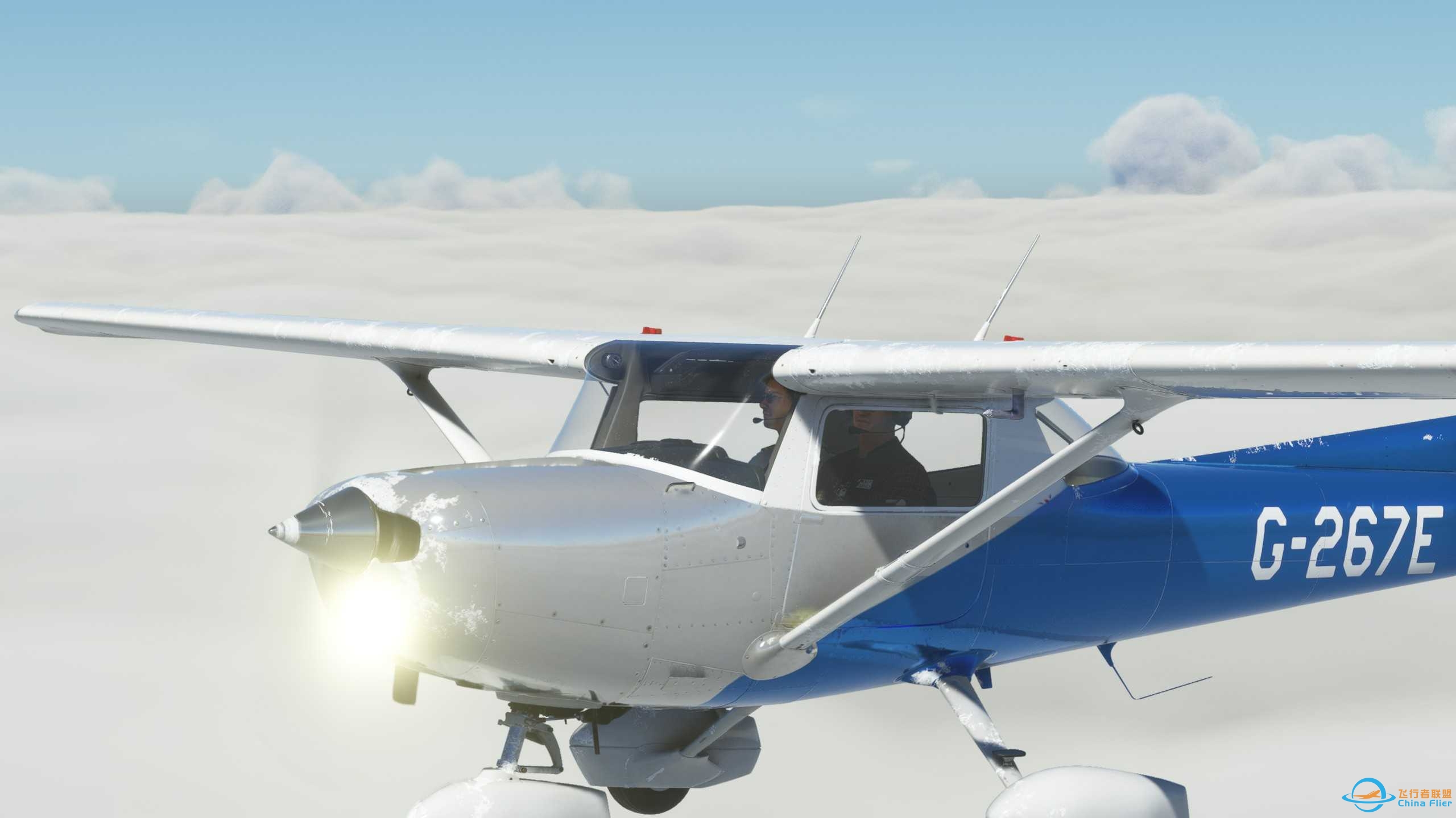 雨雪天气飞机结冰，MSFS2020场景真实度确实可以-8764 