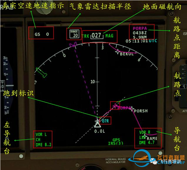 B747驾驶舱面板识读-5334 