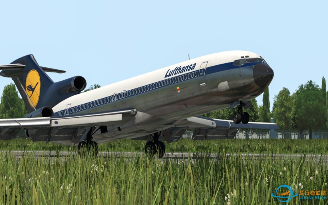 【XPlane】陆空对话&amp;amp;三人机组 波音727航线飞行（EDDM✈LSZA）-3833 