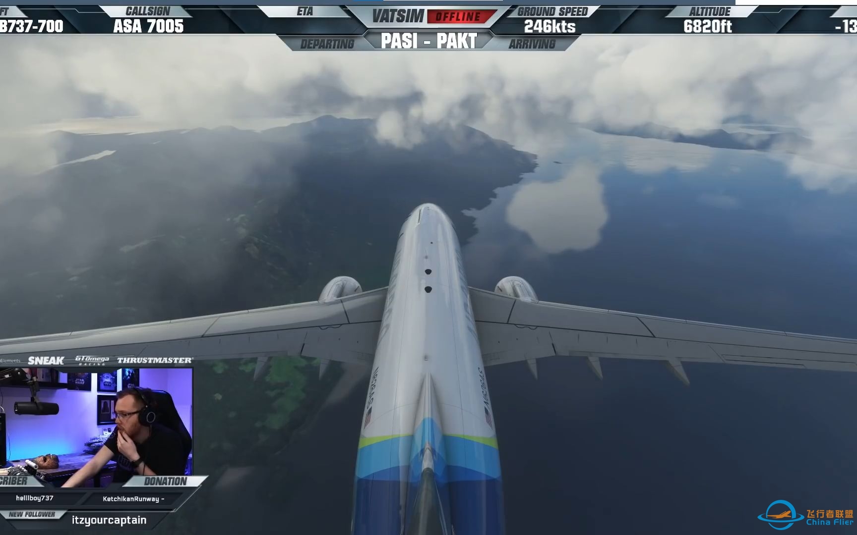[模拟飞行] PMDG 737-700降落在一个很有意思的机场-942 
