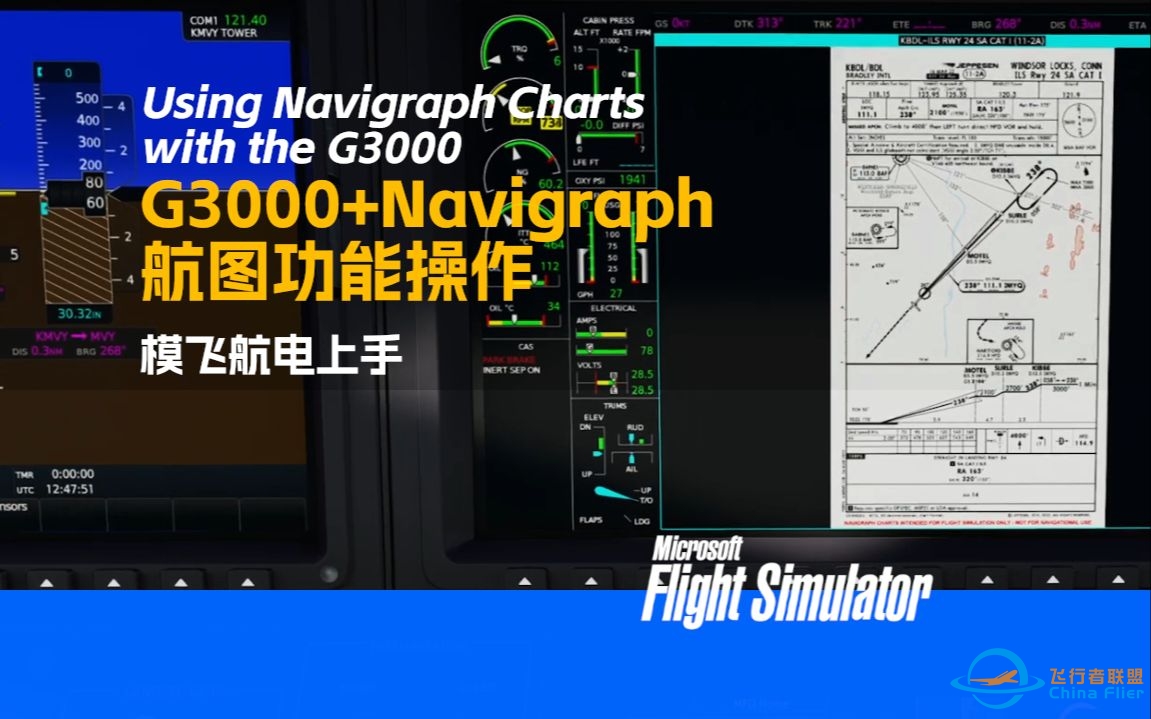 【航电上手】G3000+Navigraph航图操作上手 - P Gatcomb-6130 