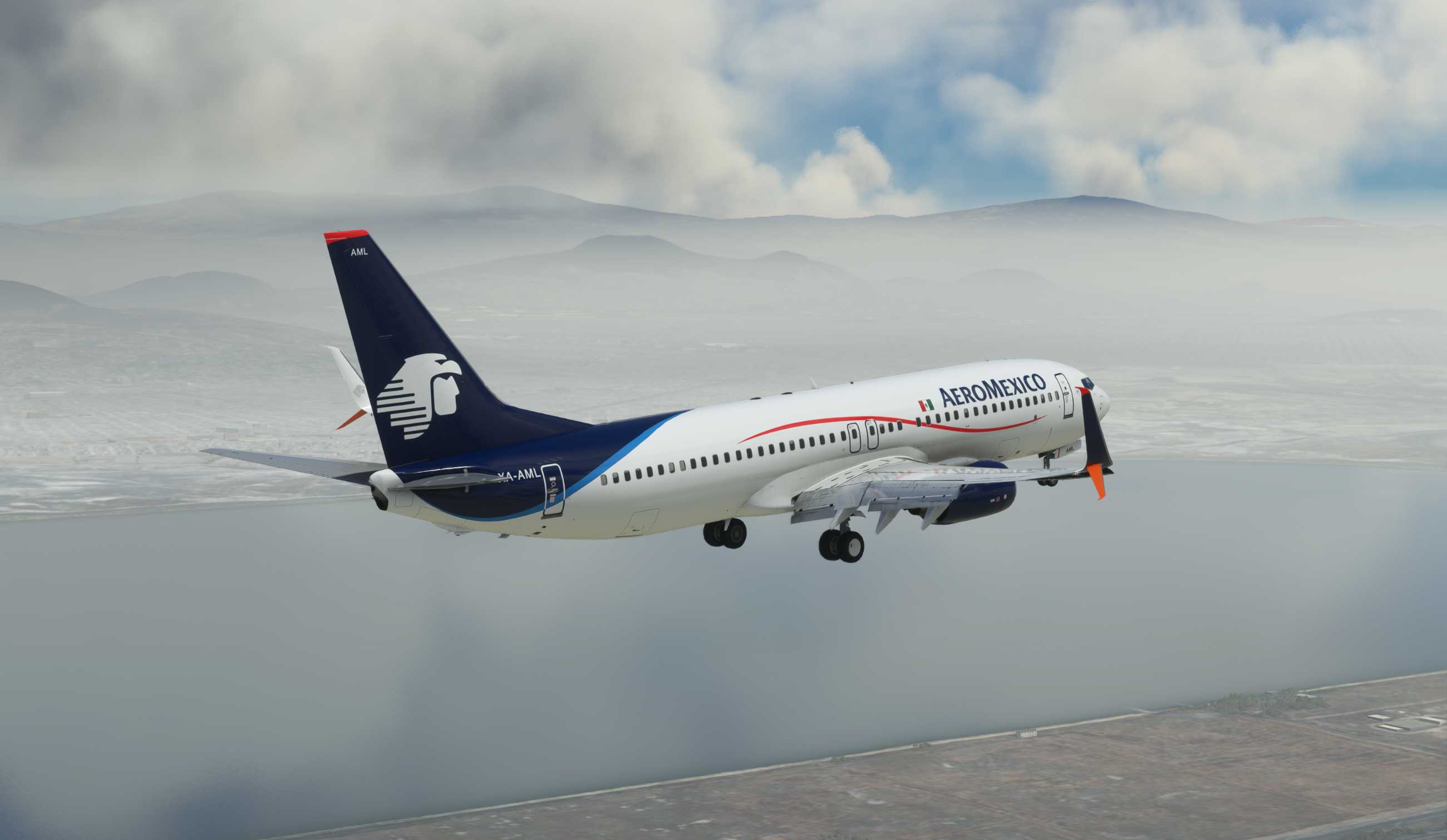 【MSFS】737-800 KLAX-MMMX-3174 