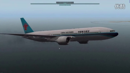 X-PLANE 10 南航B777迪拜撞鸟事件-9810 