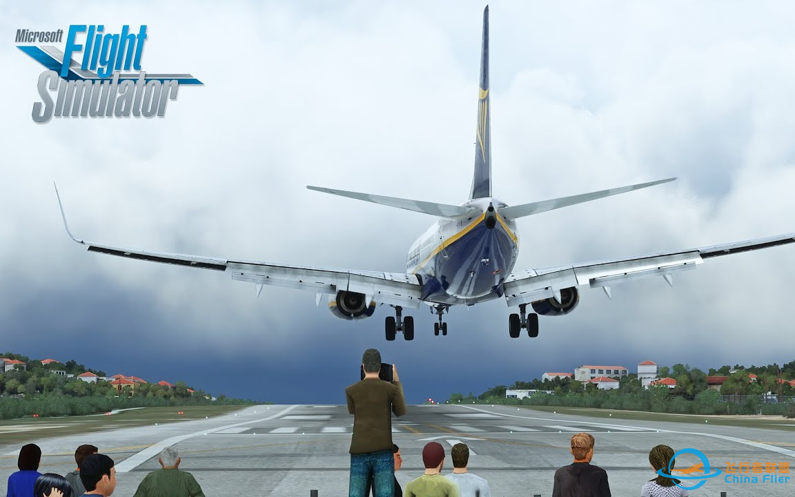 模拟飞行 2020 - SPECTACULAR Ryanair landing in Skiathos! SHORT 1500m runway-6511 