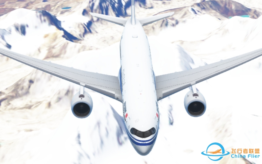 跟随A350客机在四万英尺领略喜马拉雅山的绝美风光-无限试飞 infinite flight-848 