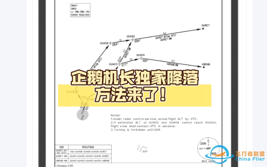 【Infinite Flight Pro（没PRO也行）】航线教程！企鹅机长独家降落方法来了！保会！-6765 