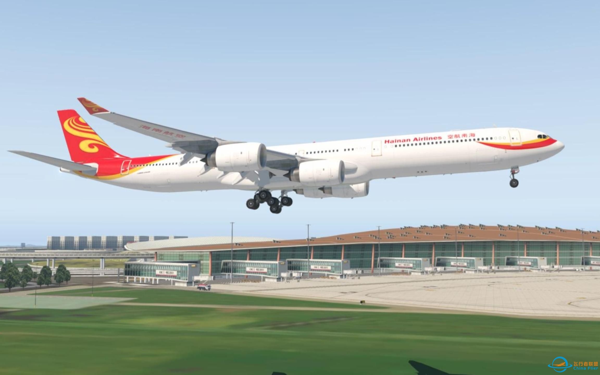 Xplane11 zbaa 01 Toliss-A346 飞行模拟-38 