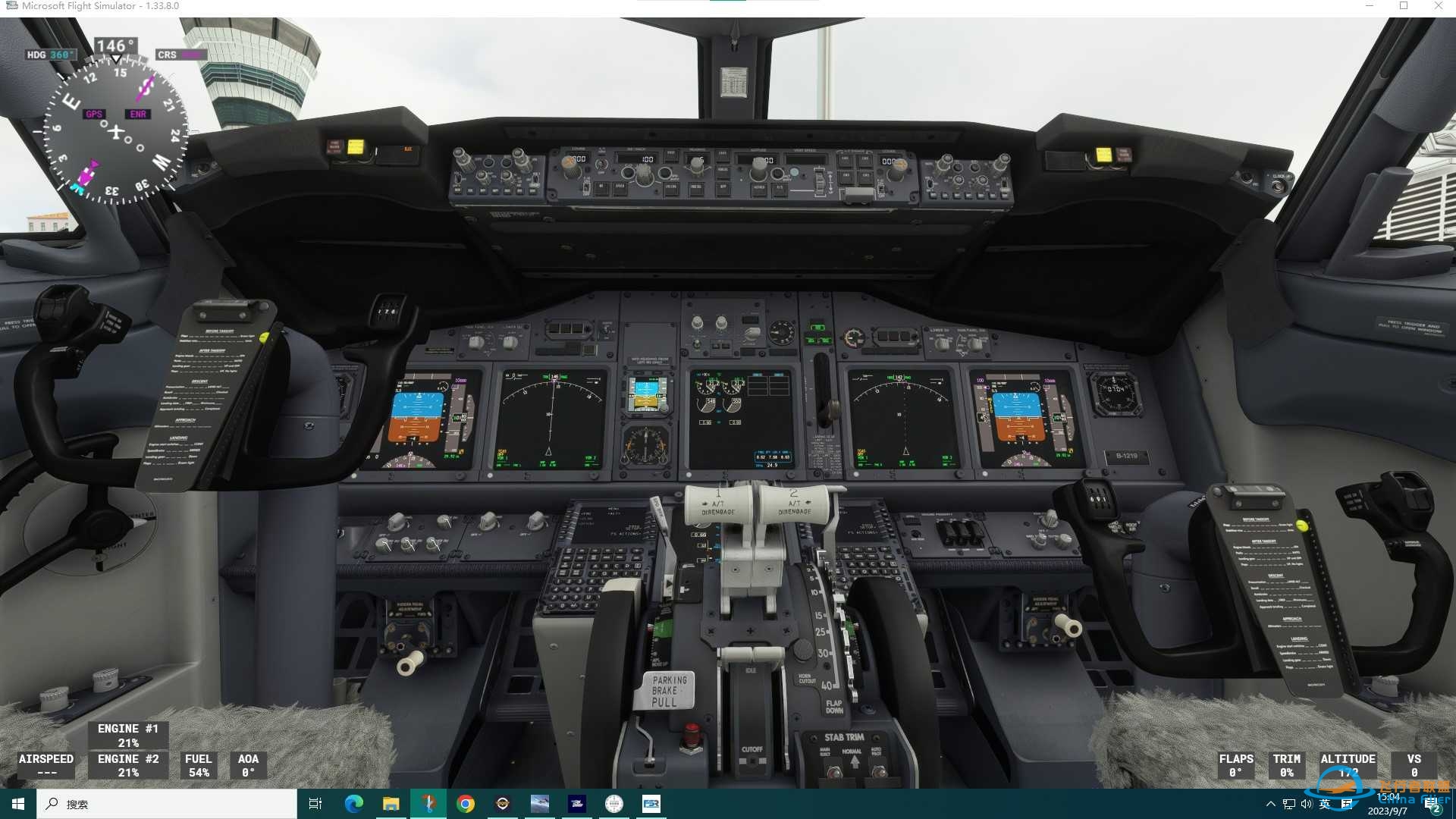 MSFS2020 PMDG737-800 冷启顶板亮黄灯问题-4139 