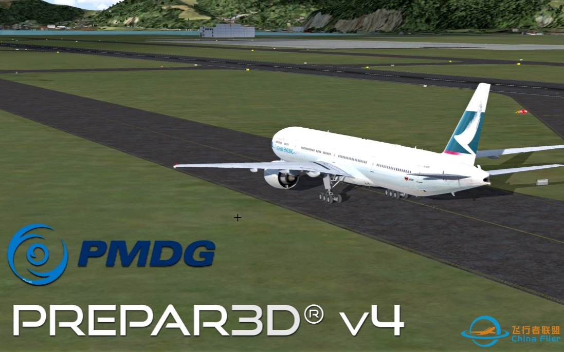 PMDG777降落VHHH（香港国际机场）「Prepar3D® v4」-2504 