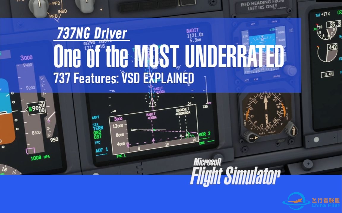 【PMDG737经验谈】737被低估的功能之一VSD解释 前737飞行员讲解 - 737NG Driver-1927 