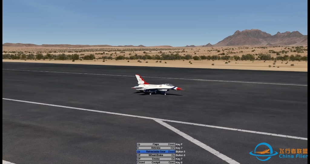 好久没飞了，没事练练aerofly模拟器矢量f16涡喷-2233 
