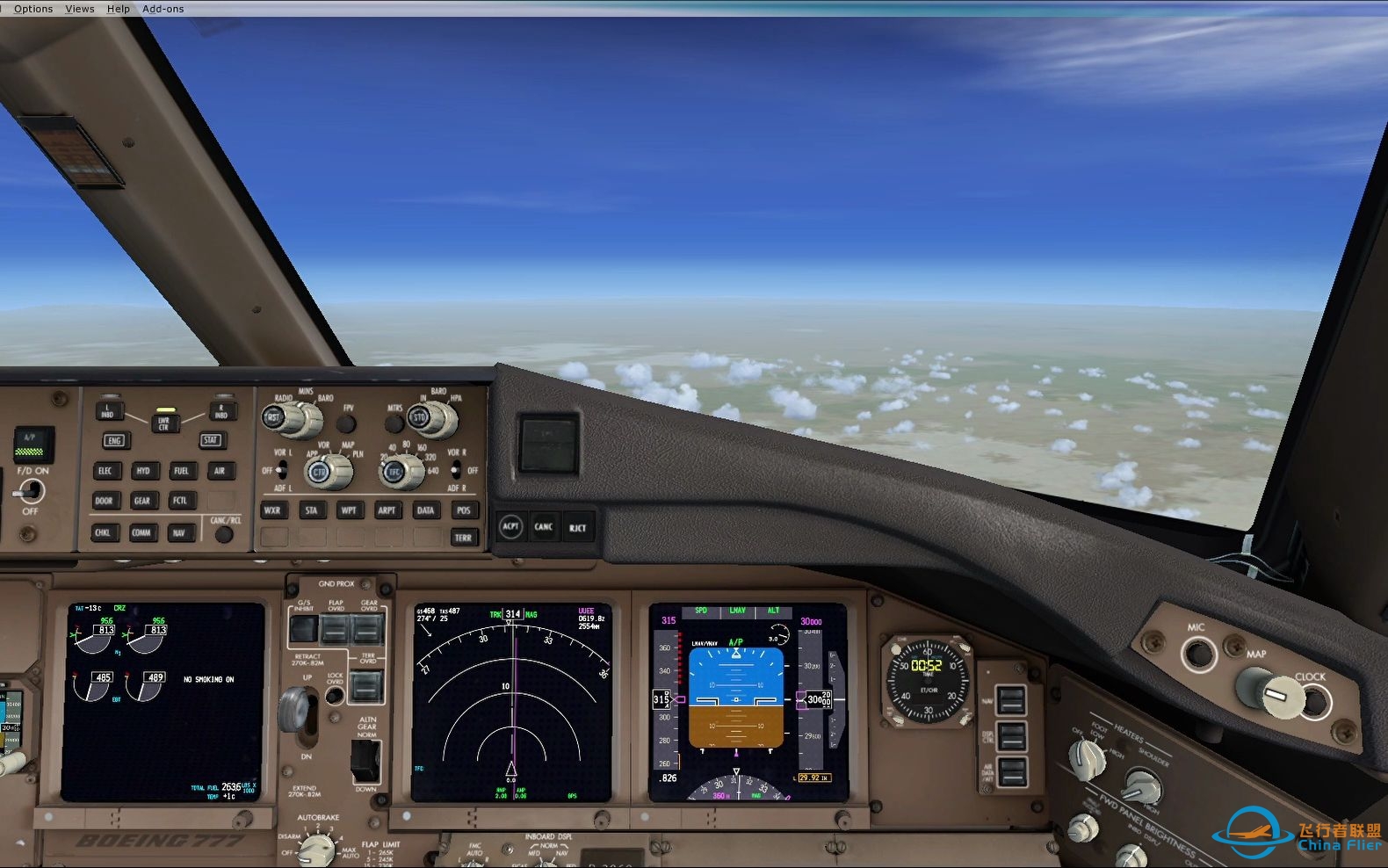 FSX PMDG777 上海-莫斯科2 22.5.18-8376 